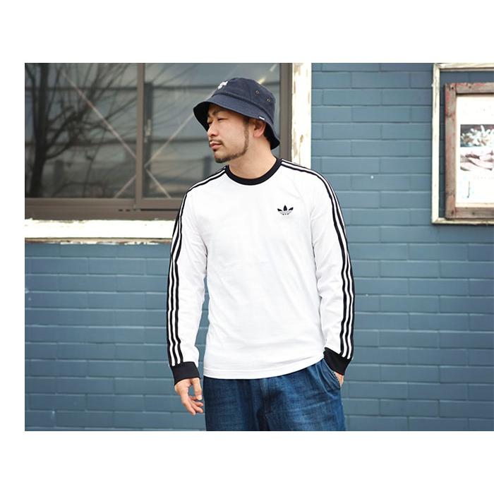 adidas Originals アディダス ロンT Tシャツ 長袖 メンズ 3 ストライプ