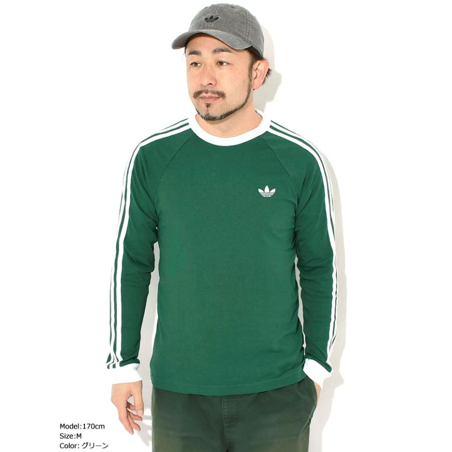 adidas Originals アディダス ロンT Tシャツ 長袖 メンズ 3 ストライプ