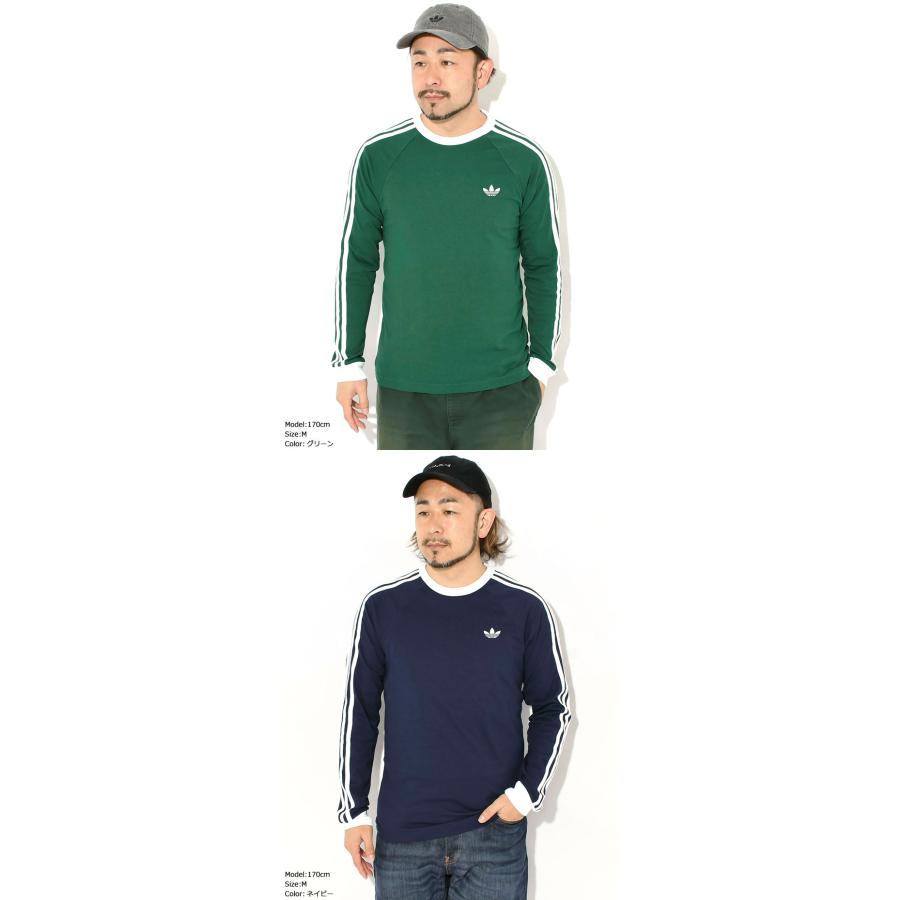 adidas Originals アディダス ロンT Tシャツ 長袖 メンズ 3 ストライプ