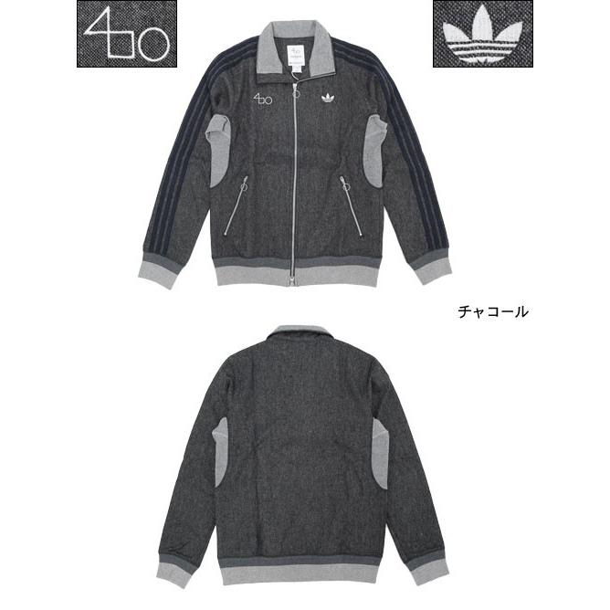 アディダス オリジナルス×The Fourness adidas Originals by The Fourness ジャケット メンズ トラック トップ チャコール コラボ (AA8992)｜icefield｜02