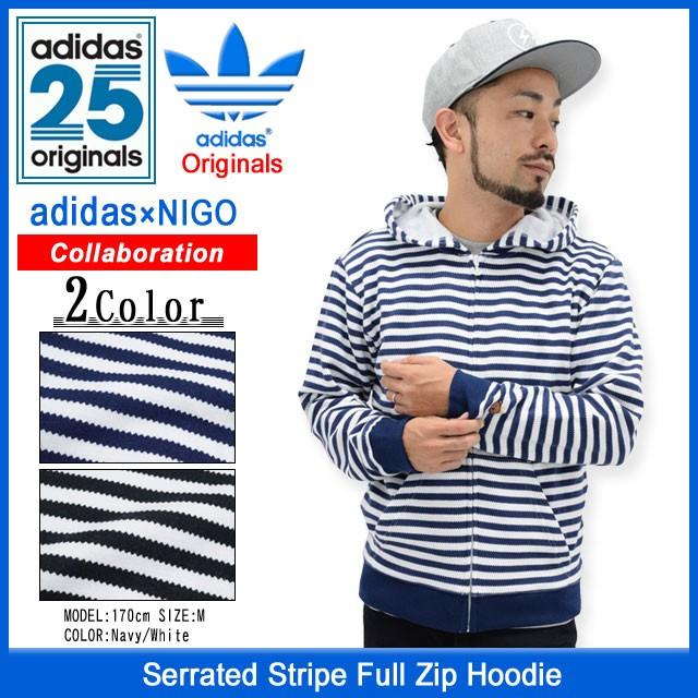 ★アディダス★フルジップ★テックパーカー★ビッグサイズ★裏地メッシュ★ストライプ adidas Originals アディダス オリジナルス×NIGO by NIGO パーカー
