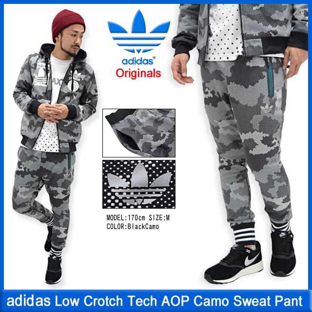 adidas Originals アディダス パンツ メンズ ロー クロッチ テック AOP