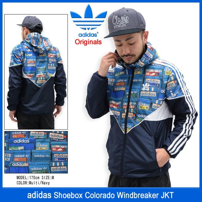 アディダス adidas ジャケット メンズ シューボックス コロラド ウィンドブレーカー オリジナルス(Shoebox Colorado Windbreaker JKT AJ6976)｜icefield