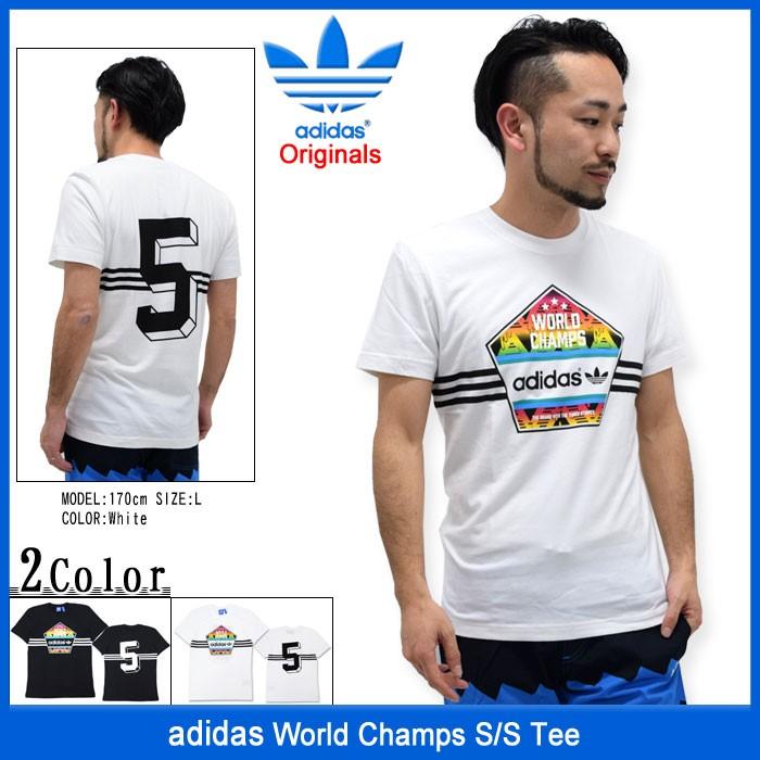 アディダス adidas Tシャツ 半袖 メンズ ワールド チャンプス オリジナルス(World Champs S/S Tee Originals 男性用 AJ7155 AJ7156)｜icefield