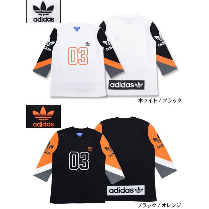 adidas Originals アディダス カットソー 七分袖 メンズ カラー