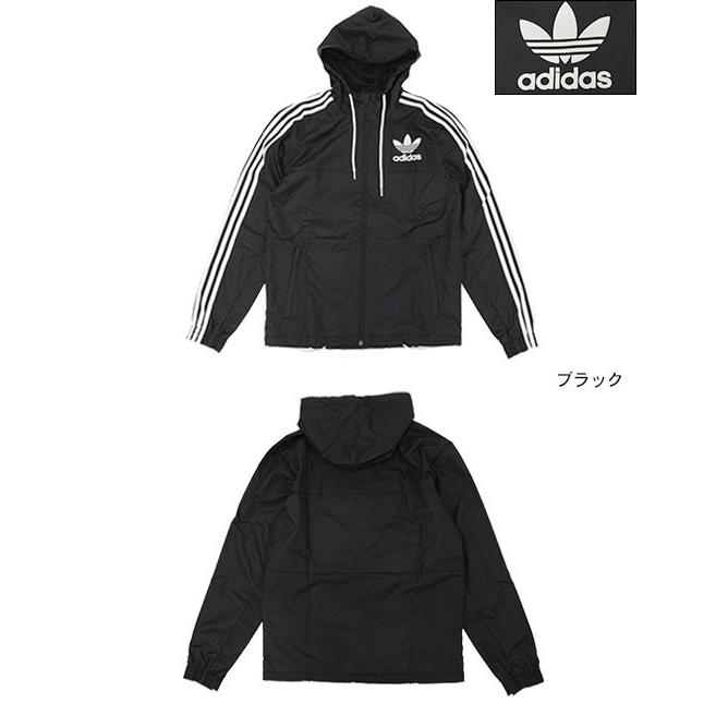 アディダス adidas ジャケット メンズ カルフォルニア ウィンドブレーカー ブラック オリジナルス(California Windbreaker JKT AY7747)｜icefield｜02