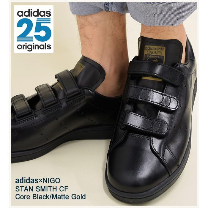 アディダス オリジナルス×NIGO adidas Originals by NIGO スニーカー スタン スミス コンフォート Core Black/Matte Gold (男性用) (B25998)｜icefield｜02