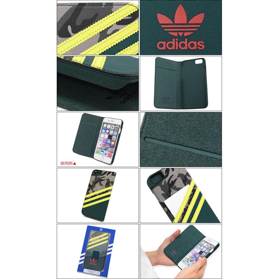 アディダス adidas アイフォン6ケース ブックレット オディティ ダークグリーン/グレーカモ オリジナルス(Booklet iPhone 6 Case B91651)｜icefield｜03