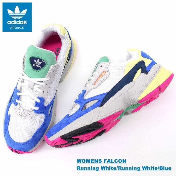 アディダス スニーカー adidas レディース & メンズ ウィメンズ ファルコン Running White/Running White/Blue オリジナルス(FALCON BB9174)｜icefield｜02