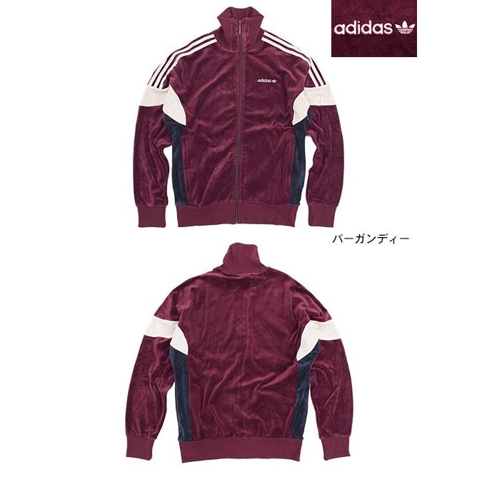 アディダス adidas ジャケット メンズ チャレンジャー 84 ベロア トラック トップ ジャージ バーガンディー オリジナルス(Challenger BR2284)｜icefield｜02