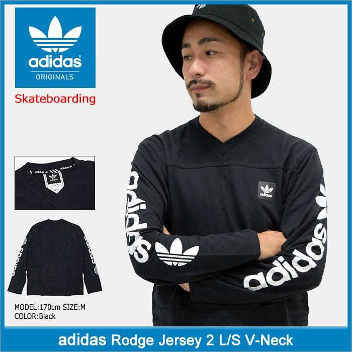 アディダス adidas カットソー 長袖 メンズ ロッジ ジャージ 2 Vネック