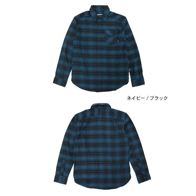 アディダス adidas シャツ 長袖 メンズ ストレッチ フランネル