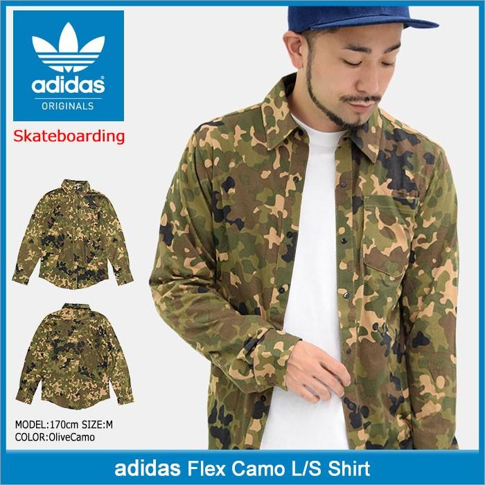 アディダス adidas シャツ 長袖 メンズ フレックス カモ オリジナルス(adidas Flex Camo L/S Shirt  Originals Skateboarding CE4691) ice field 通販 Yahoo!ショッピング