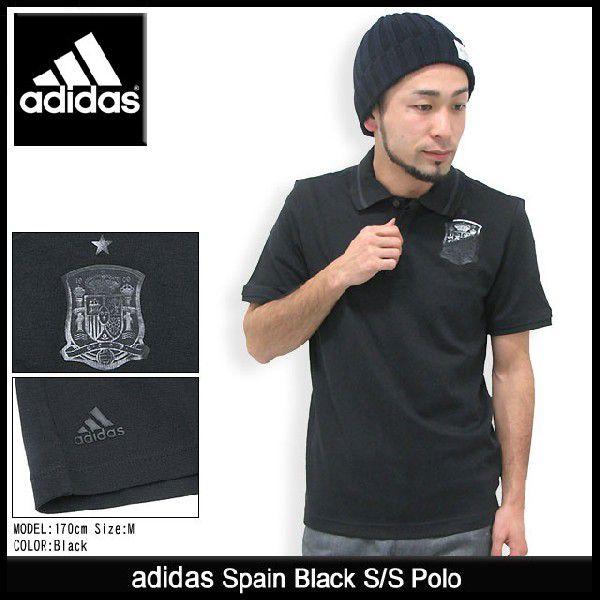adidas Originals アディダス スペイン ブラック ポロシャツ 半袖