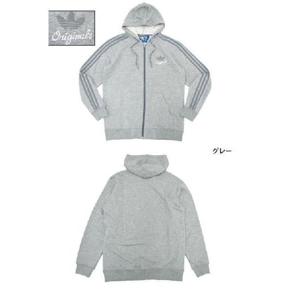 adidas Originals アディダス SPO フルジップフード グレー オリジナル 