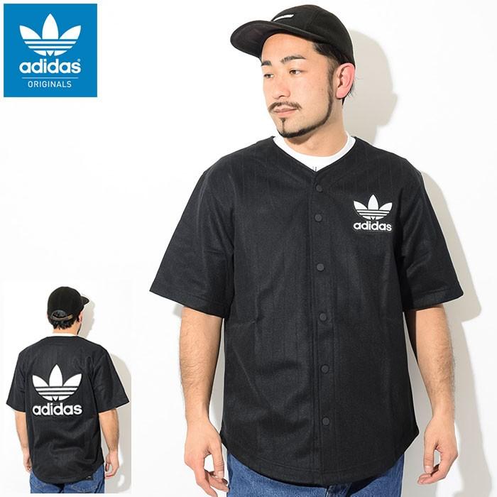 アディダス シャツ 半袖 adidas メンズ ベースボール オリジナルス(Baseball S/S Shirt Originals ベースボールシャツ トップス DV1616)｜icefield