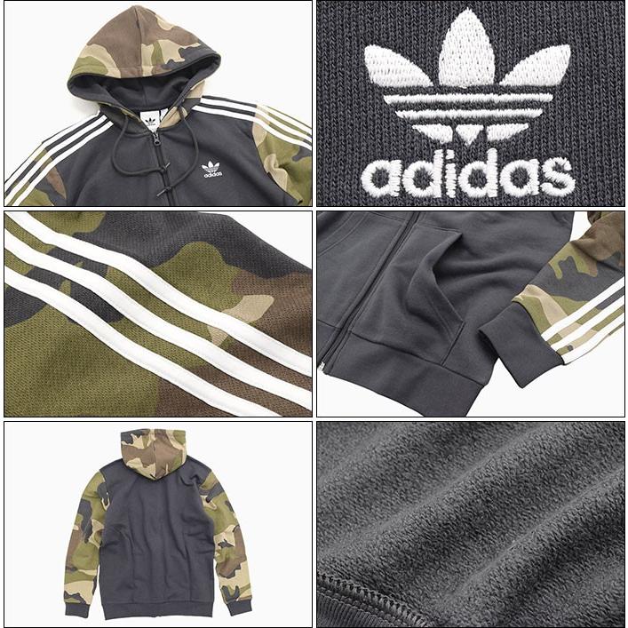 adidas Originals アディダス パーカー ジップアップ メンズ カモ フル