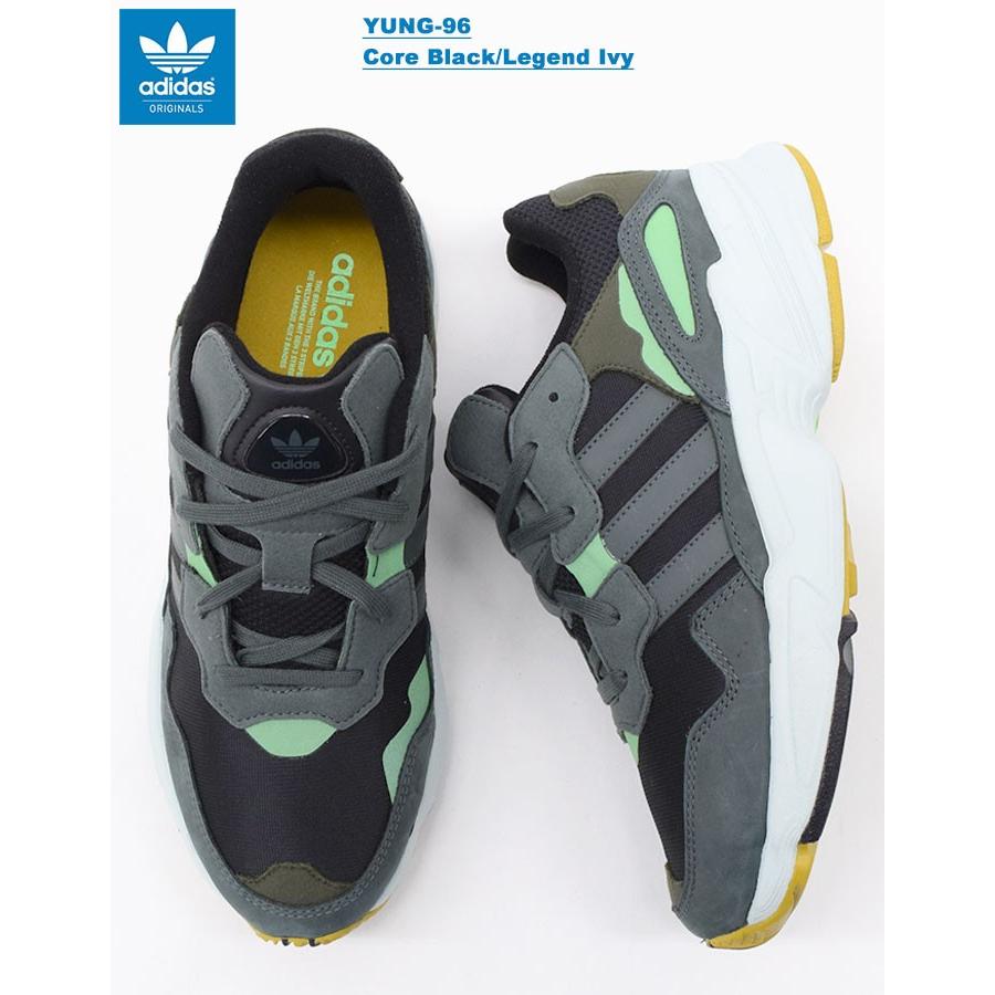 Oom of meneer groentje Diversiteit アディダス スニーカー adidas メンズ 男性用 ヤング 96 Core Black/Legend Ivy オリジナルス ( YUNG-96  Originals F35018 ) :ADI-F35018:ice field - 通販 - Yahoo!ショッピング