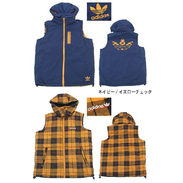 adidas Originals アディダス パテッド リバーシブル ベスト ネイビー
