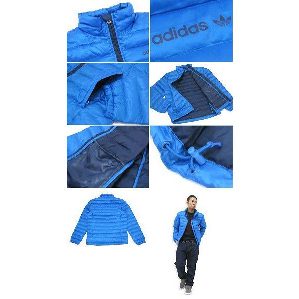 アディダス adidas ライトダウン ジャケット ブルー オリジナルス 