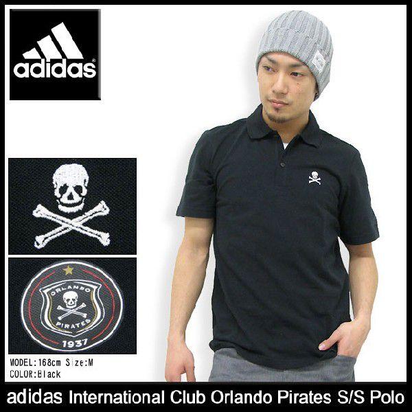 アディダス adidas インターナショナル クラブ オーランド パイレーツ ポロシャツ 半袖(Orlando Pirates S/S Polo ポロ メンズ F48154)｜icefield