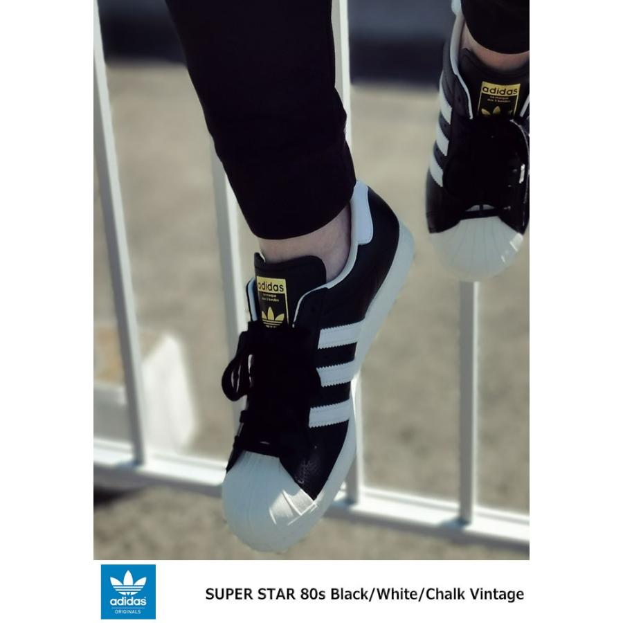 アディダス スニーカー adidas メンズ 男性用 スーパースター 80s Black/White/Chalk ビンテージ オリジナルス (  SUPER STAR 80s G61069 )