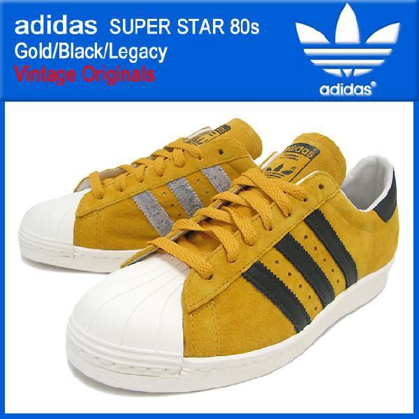 adidas Originals アディダス スーパースター 80s Gold/Black/Legacy