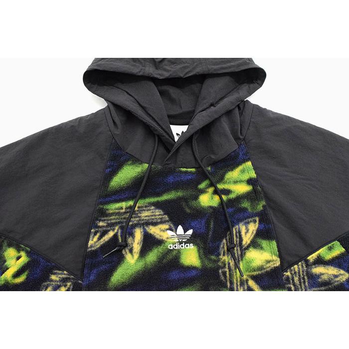 アディダス ジャケット adidas メンズ ビッグ トレフォイル プリント フーディ オリジナルス(Big Trefoil Print Hoodie JKT フリース GE0827)｜icefield｜07