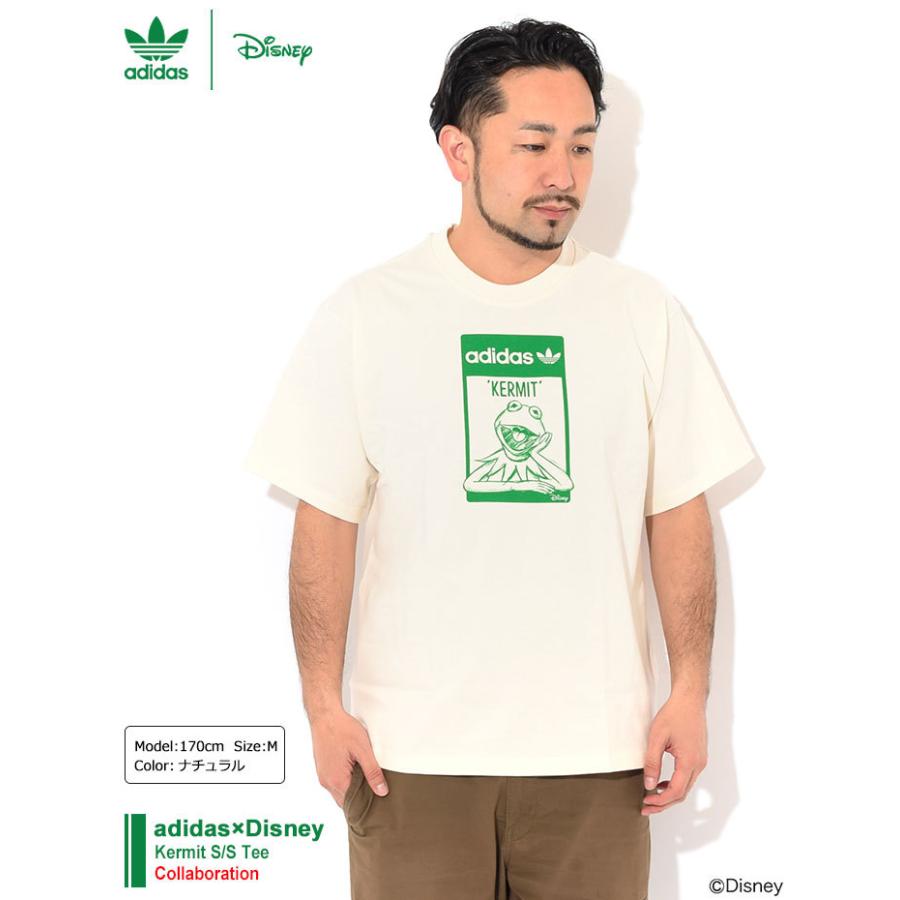 アディダス Tシャツ 半袖 Adidas メンズ ディズニー カーミット コラボ オリジナルス Disney Kermit S S Tee Originals カットソー Gq4152 Ice Field 通販 Paypayモール