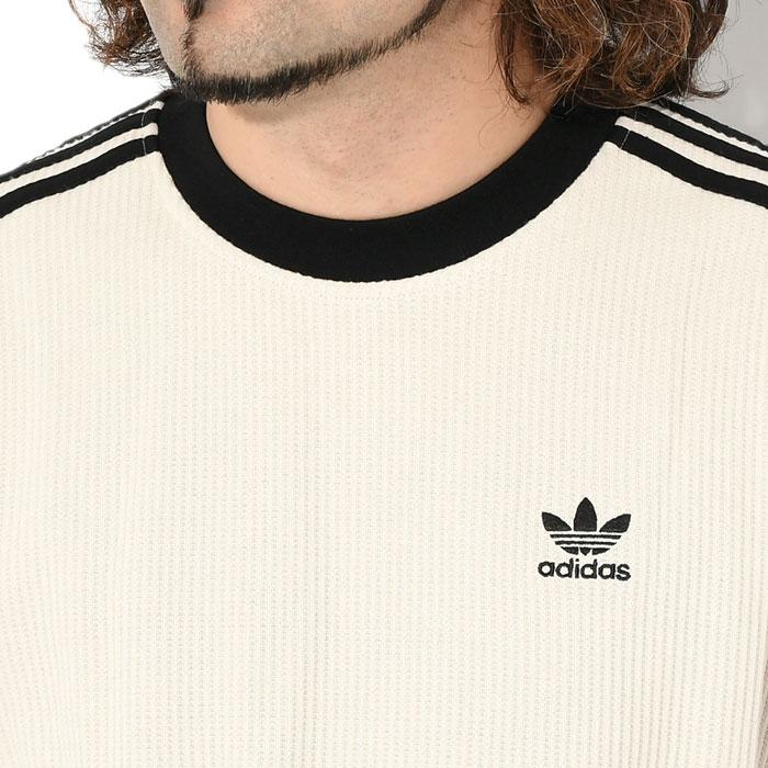 アディダス カットソー 長袖 adidas メンズ トレフォイル ワッフル オリジナルス ( Trefoil Waffle L/S Crew Originals トップス HA9309 )｜icefield｜06