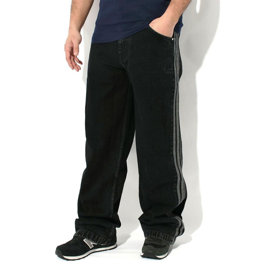 adidas Originals アディダス パンツ メンズ ブラック デニム FB adidas Originals アディダス パンツ メンズ ブラック デニム FB
