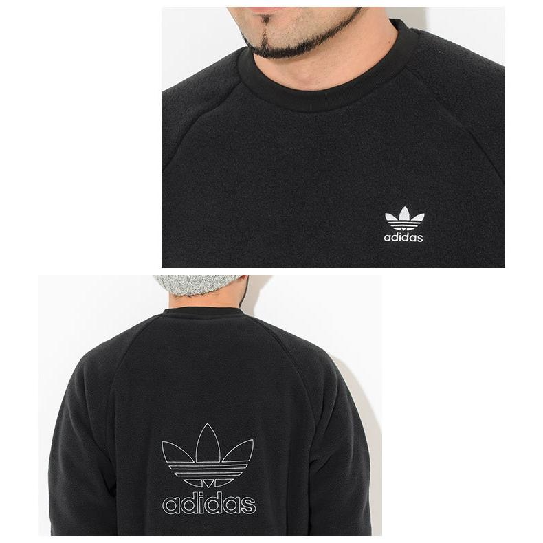アディダス　adidas アディカラー ポーラーフリース クルー スウェット adidas（アディダス）の「アディカラー ポーラーフリース クルー