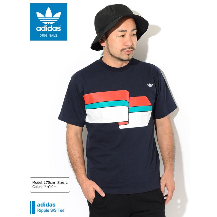 アディダス Tシャツ 半袖 Adidas メンズ リップル オリジナルス Ripple S S Tee Originals カットソー トップス 男性用 Fm1548 Fm1531 Ice Field 通販 Paypayモール