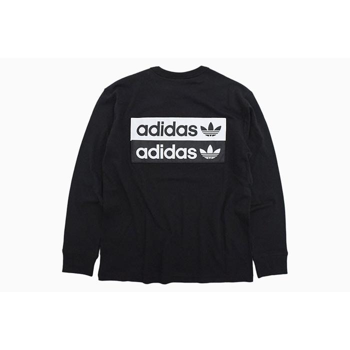 adidas 黒 長袖カットソー adidas（アディダス） tシャツ 長袖 メンズ レディース ロングスリーブ