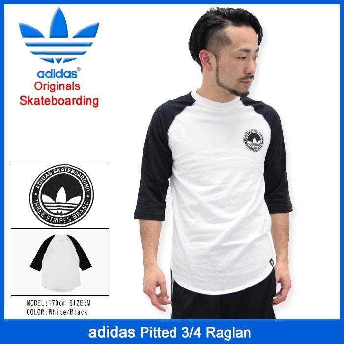 adidas Originals アディダス ラグラン 七分袖 メンズ ピッテッド