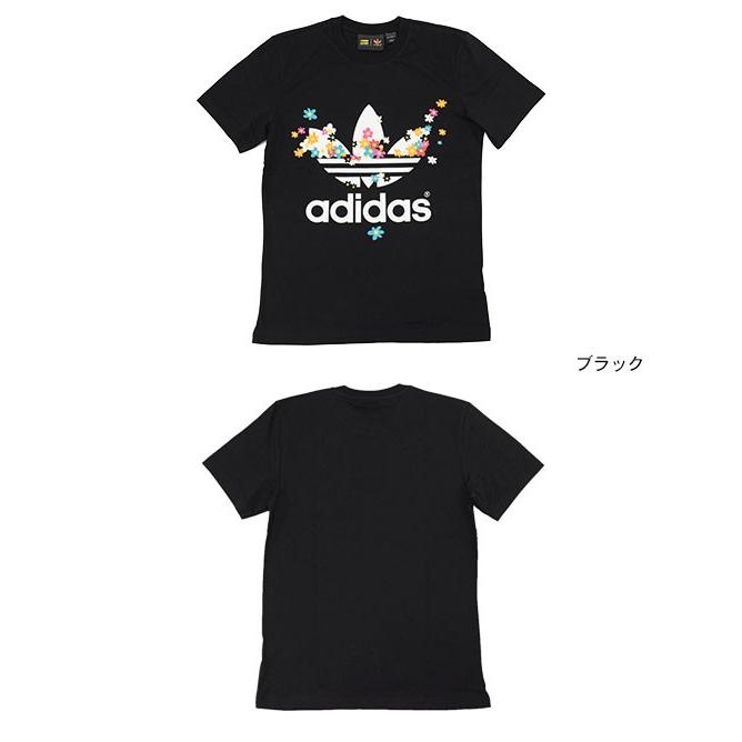 アディダス オリジナルス×ファレル・ウィリアムス adidas Originals = PHARRELL WILLIAMS Tシャツ 半袖 メンズ  PW フラワー コラボ(S95823)