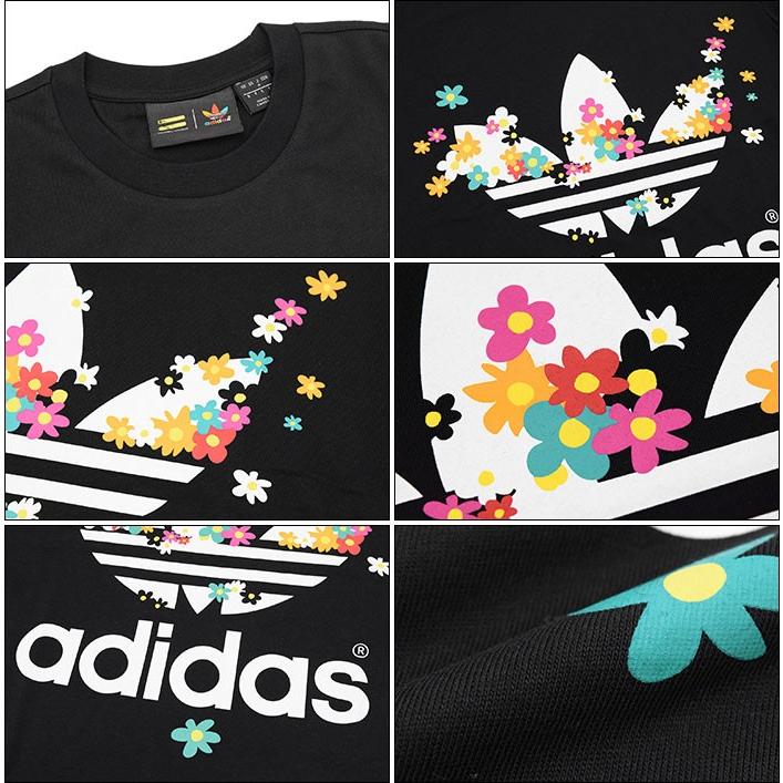 アディダス オリジナルス×ファレル・ウィリアムス adidas Originals = PHARRELL WILLIAMS Tシャツ 半袖 メンズ  PW フラワー コラボ(S95823)