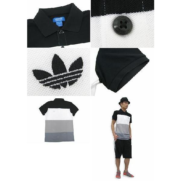 adidas Originals アディダス ボールド ブロック ポロシャツ 半袖
