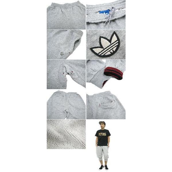 adidas Originals アディダス PB スウェット 3/4 パンツ グレー