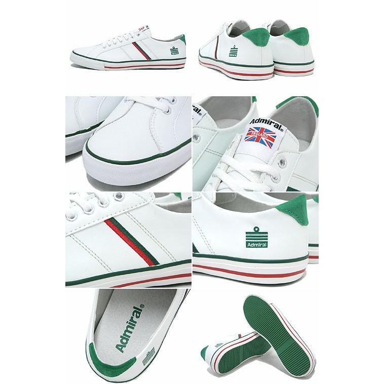 アドミラル Admiral スニーカー ワトフォード ホワイト/レッド/グリーン メンズ男性用(watford white/red/green SJAD0705-010406)｜icefield｜02