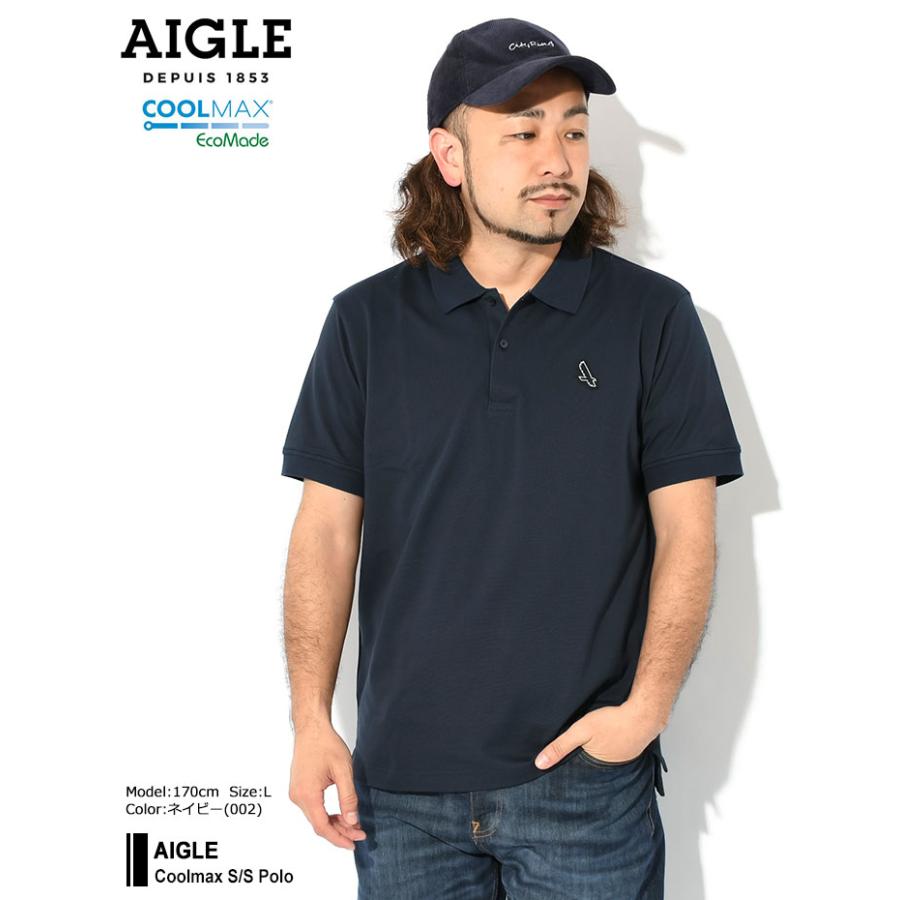 エーグル ポロシャツ 半袖 AIGLE メンズ クールマックス ( AIGLE Coolmax S/S Polo ポロ トップス メンズ 男性用 ZPHAJ03 )｜icefield｜04