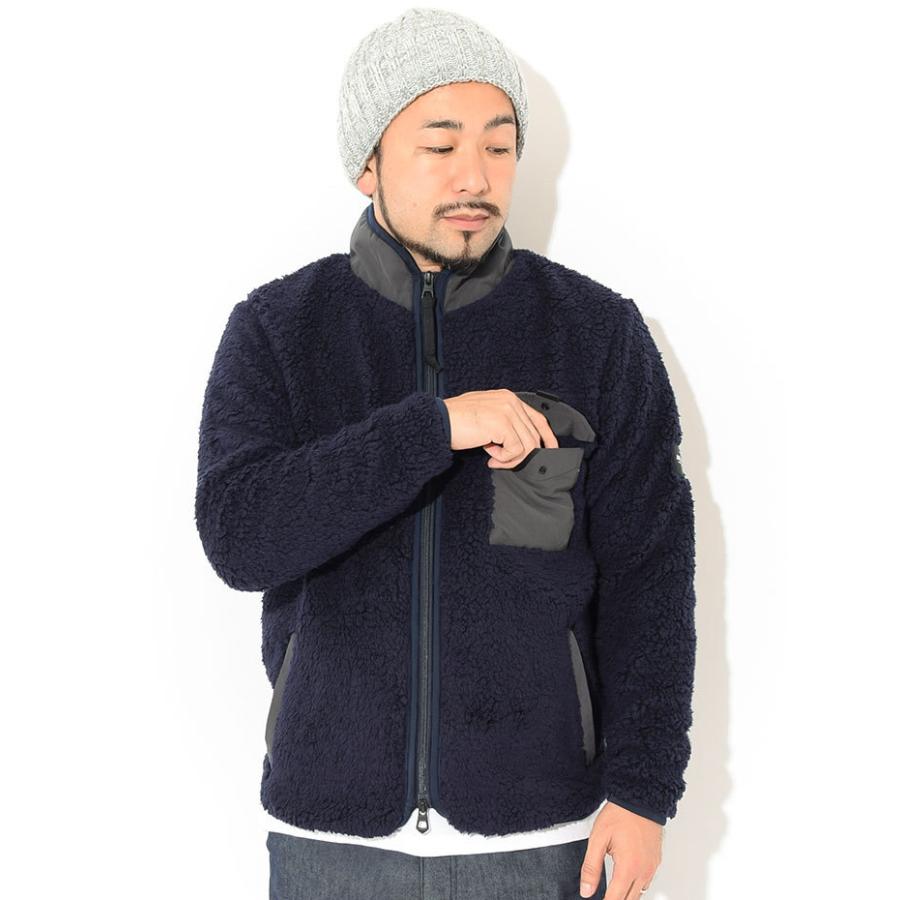 AIGLE（エーグル） ジャケット メンズ ボア フリース スタンド フル 