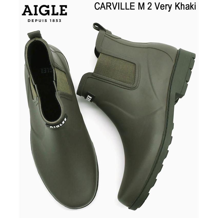 エーグル ブーツ AIGLE メンズ 男性用 カーヴィル M 2 Very Khaki ( CARVILLE M 2 レインブーツ ラバーブーツ  サイドゴアブーツ 防水 雨 長靴 ZZHNA60-003 )｜icefield｜02