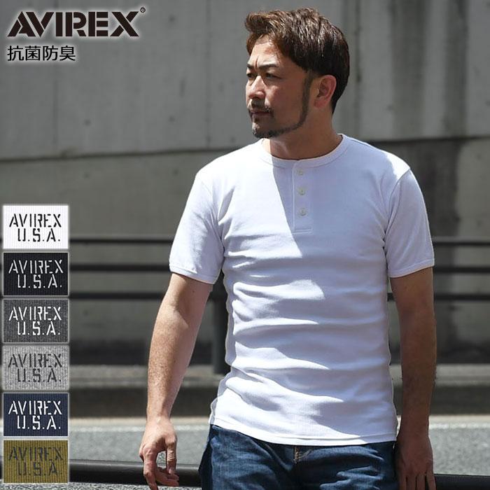 AVIREX アビレックス Tシャツ 半袖 メンズ デイリー リブ