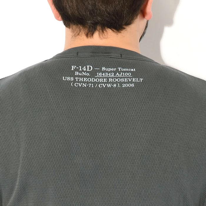 【AVIREX】フェイドウォッシュ ハニカムワッフル 半袖Tシャツ AVIREX アビレックス Tシャツ 半袖 メンズ フェイド ウォッシュ