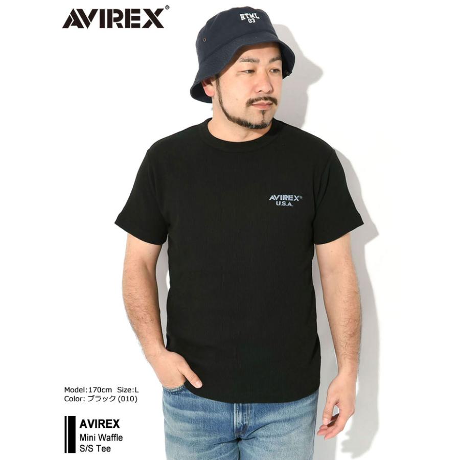 AVIREX アビレックス Tシャツ 半袖 メンズ ミニ ワッフル ( Mini