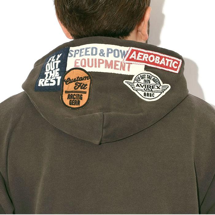 アビレックス パーカー プルオーバー AVIREX メンズ A.A.R.C. パッチ スウェット (A.A.R.C. Patched Sweat Pullover Hoodie スウェット トップス 7835231007)の画像