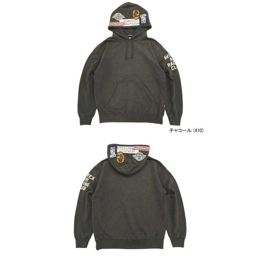 アビレックス パーカー プルオーバー AVIREX メンズ A.A.R.C. パッチ スウェット (A.A.R.C. Patched Sweat Pullover Hoodie スウェット トップス 7835231007)の画像