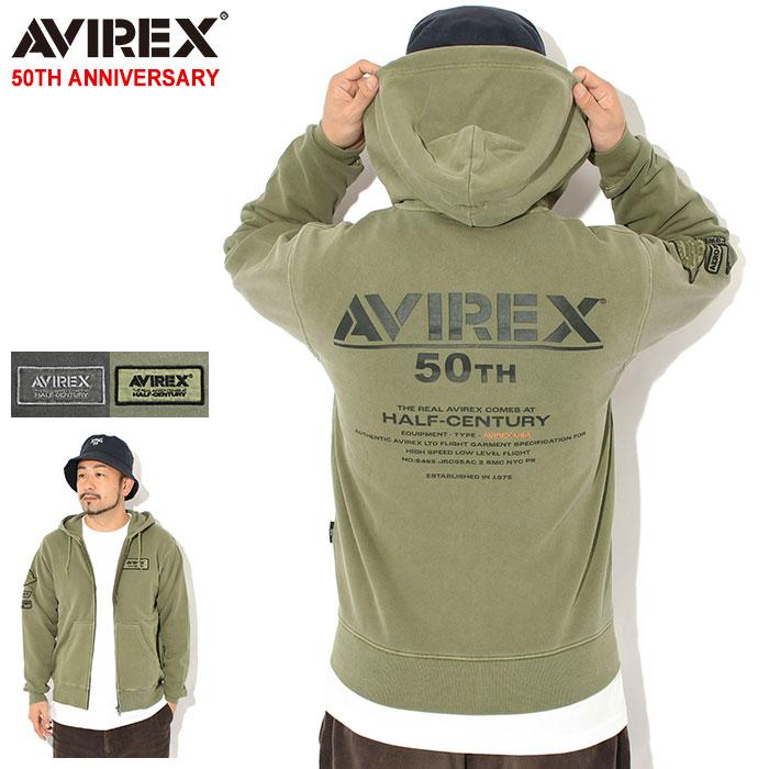 AVIREX（アヴィレックス） アビレックス パーカー ジップアップ メンズ
