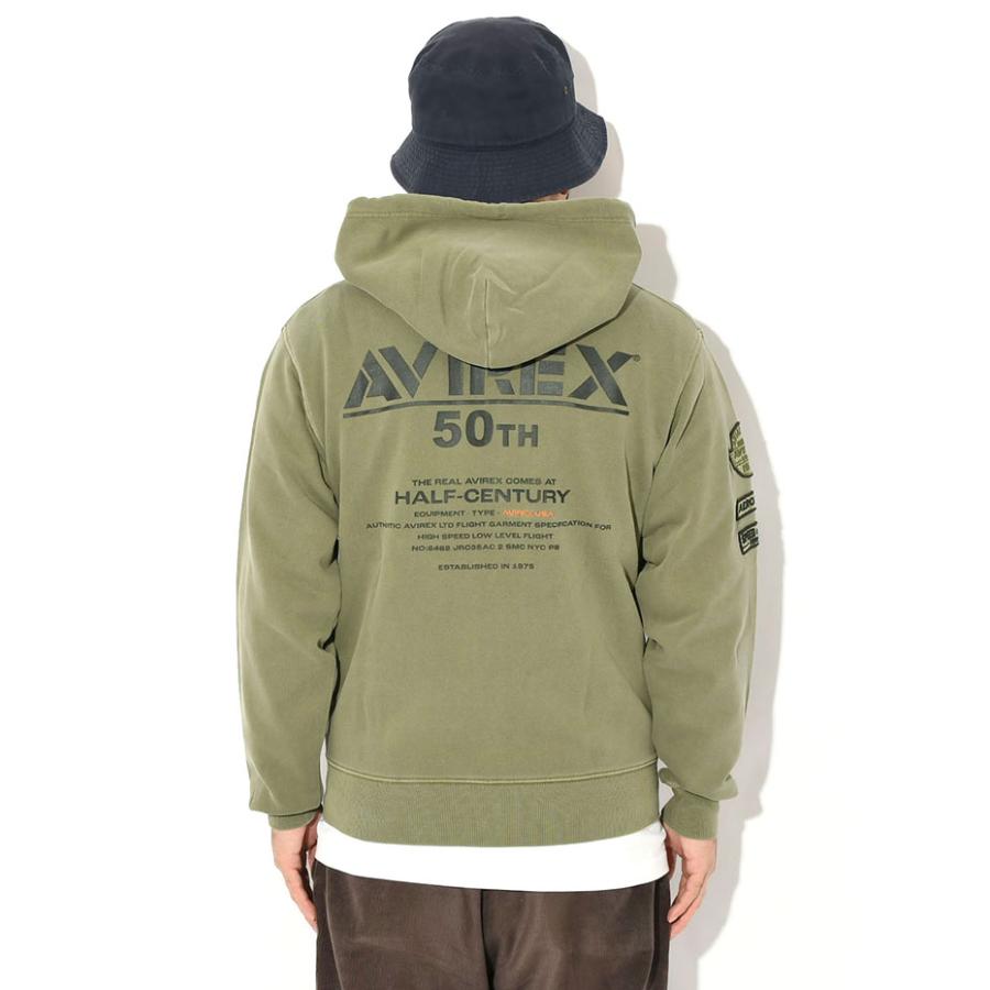 AVIREX（アヴィレックス） アビレックス パーカー ジップアップ メンズ
